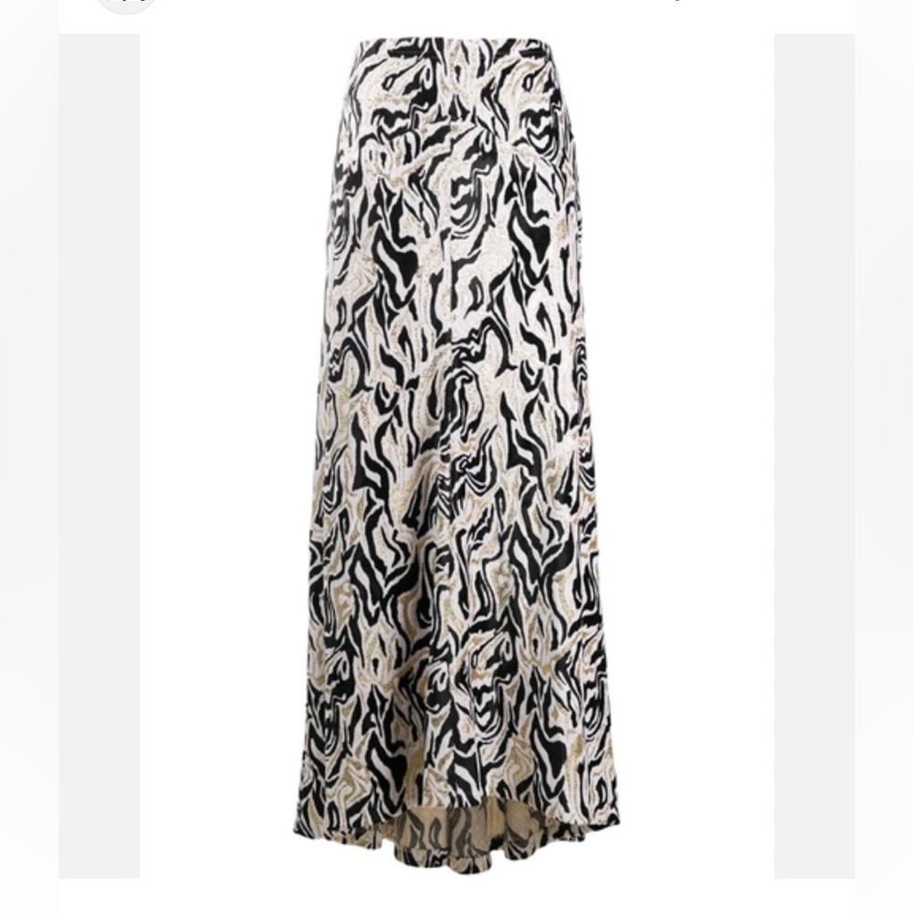 Paco rabanne metallic jacquard maxi skirt with velvet